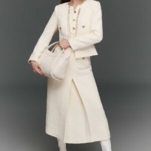 Light Yellow Tweed Vest