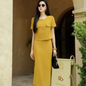 Dark Yellow Woven Blouse